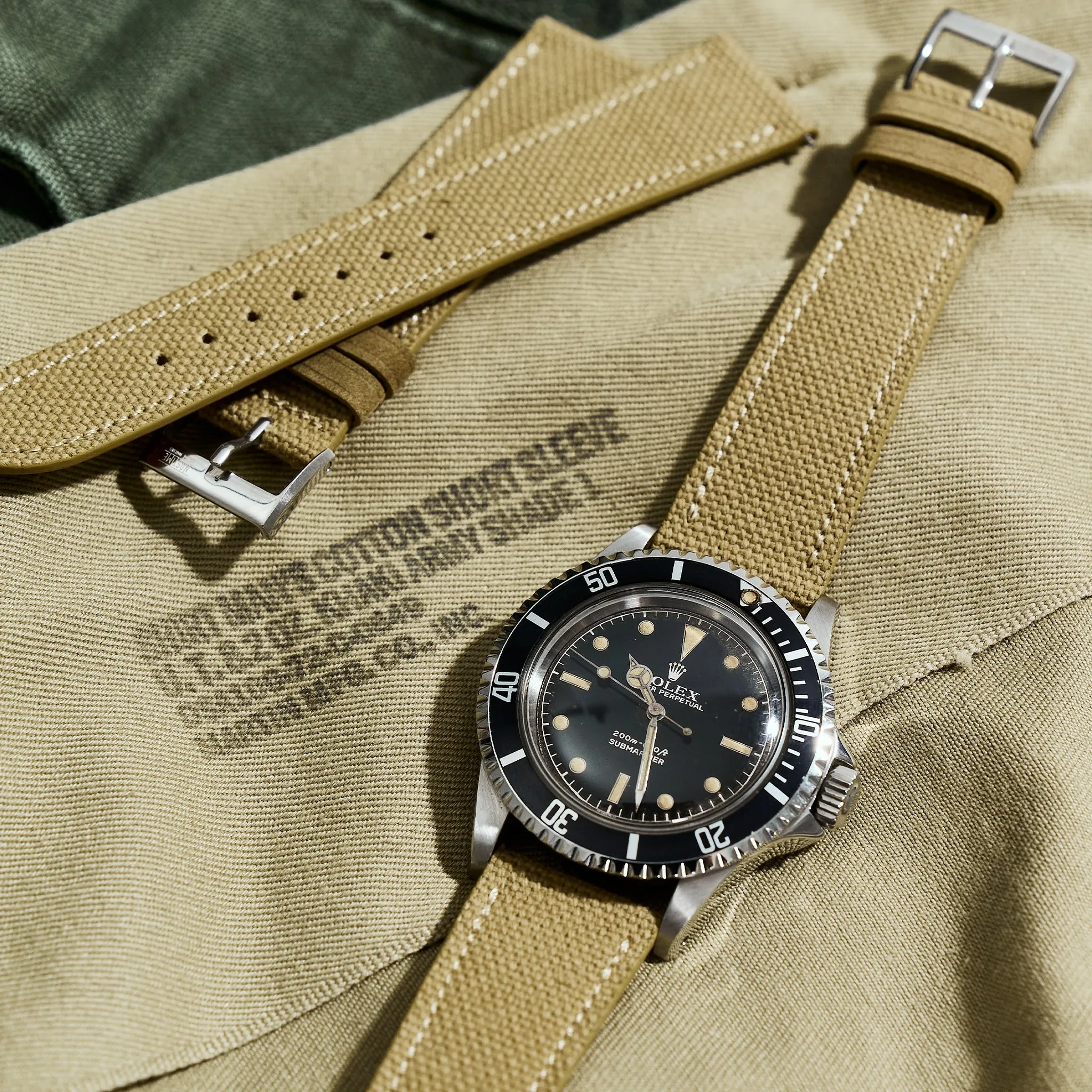 KHAKI SHADE HANPU CANVAS STANDARD STRAP