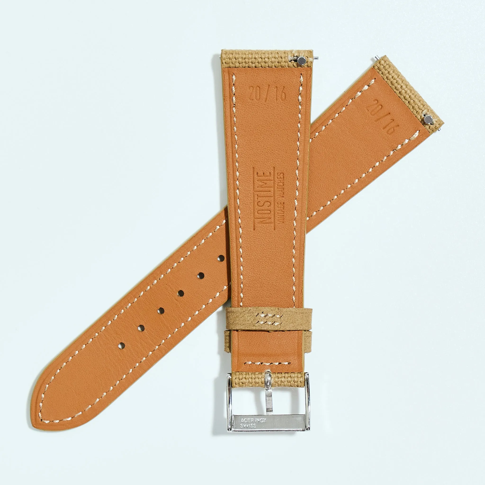 KHAKI SHADE HANPU CANVAS STANDARD STRAP