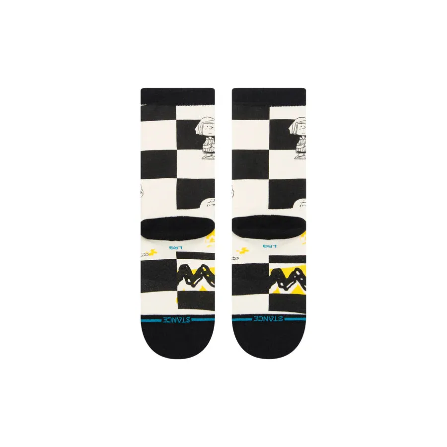 Kids Peanuts X Checked Crew Socks