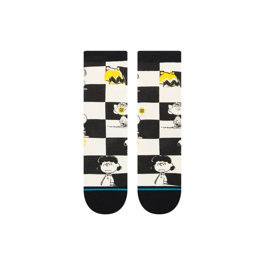 Kids Peanuts X Checked Crew Socks