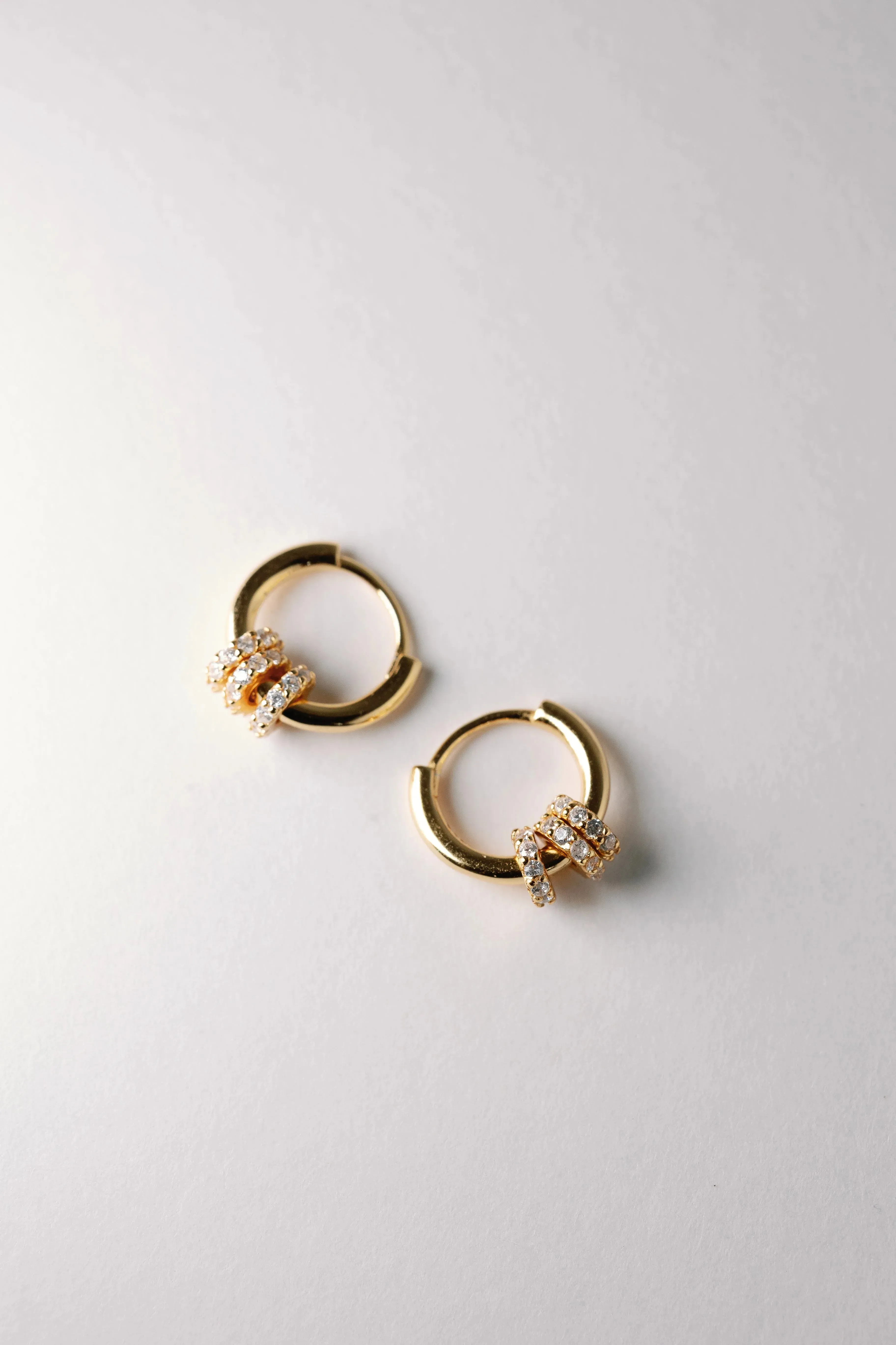 Knot Huggie Hoops