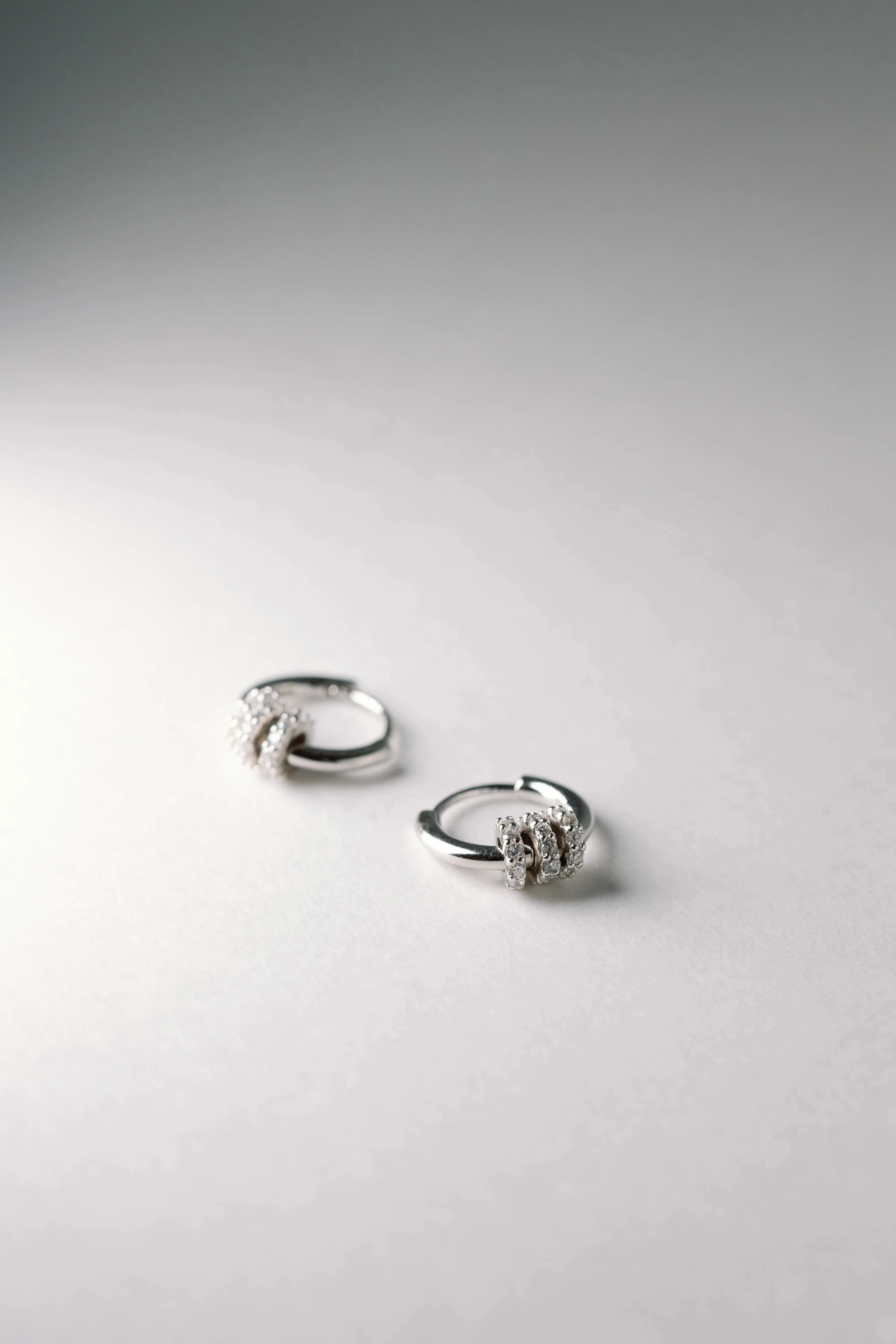 Knot Huggie Hoops