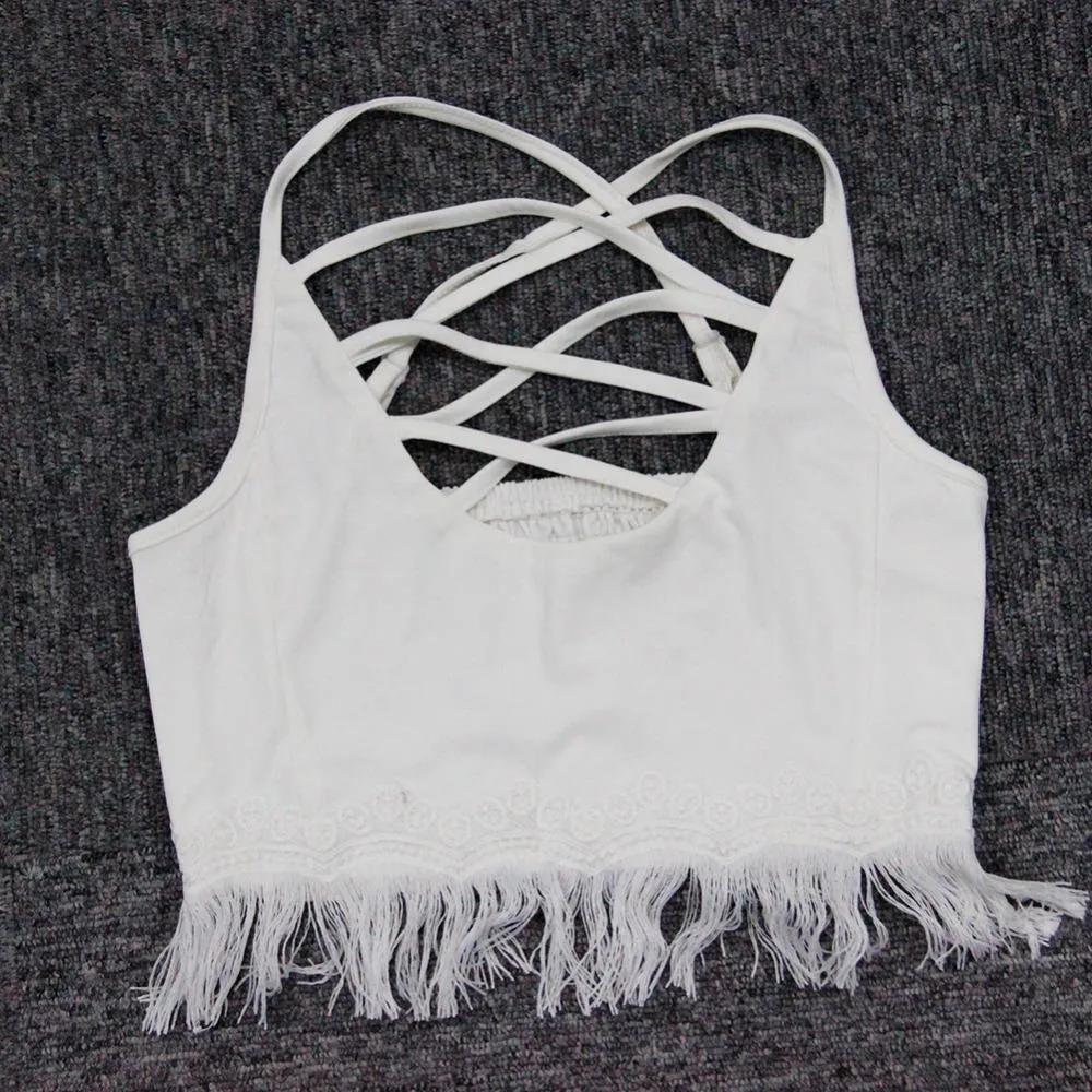 Lace Crochet Two-Piece Set