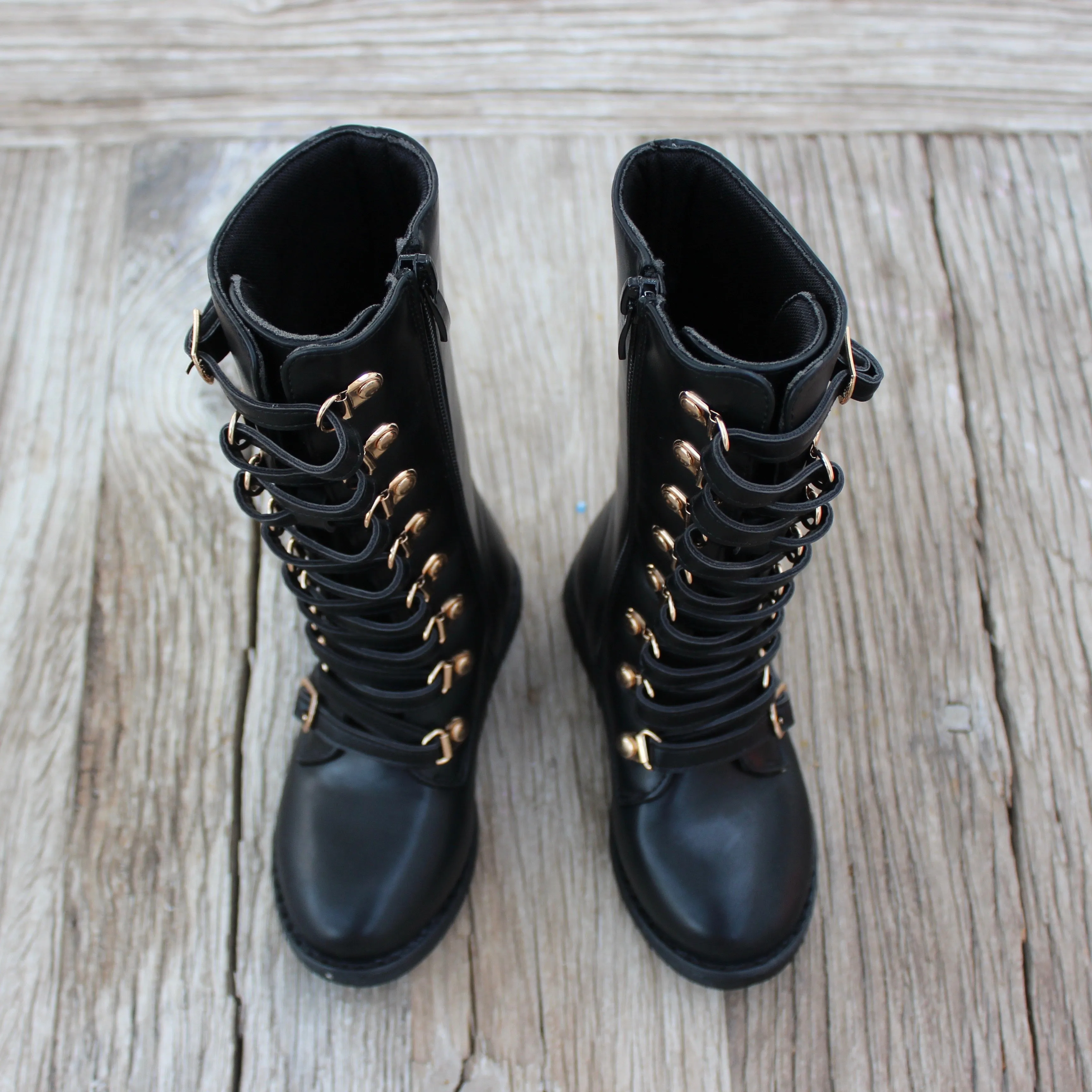 Lace Up Boot Black