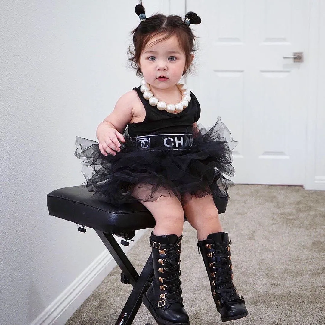 Lace Up Boot Black