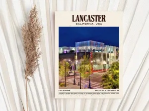 Lancaster Vintage Wall Art, California, USA