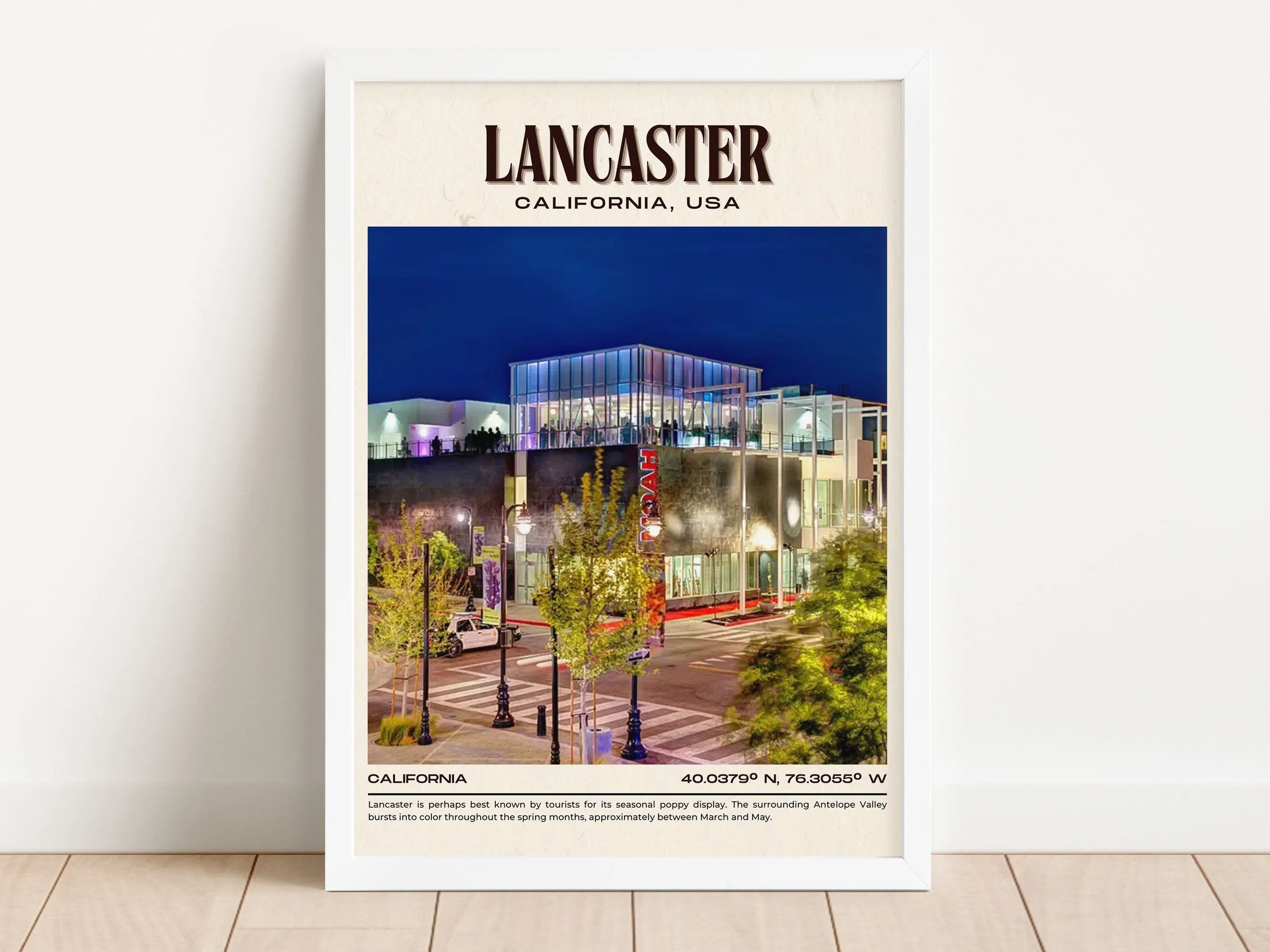 Lancaster Vintage Wall Art, California, USA