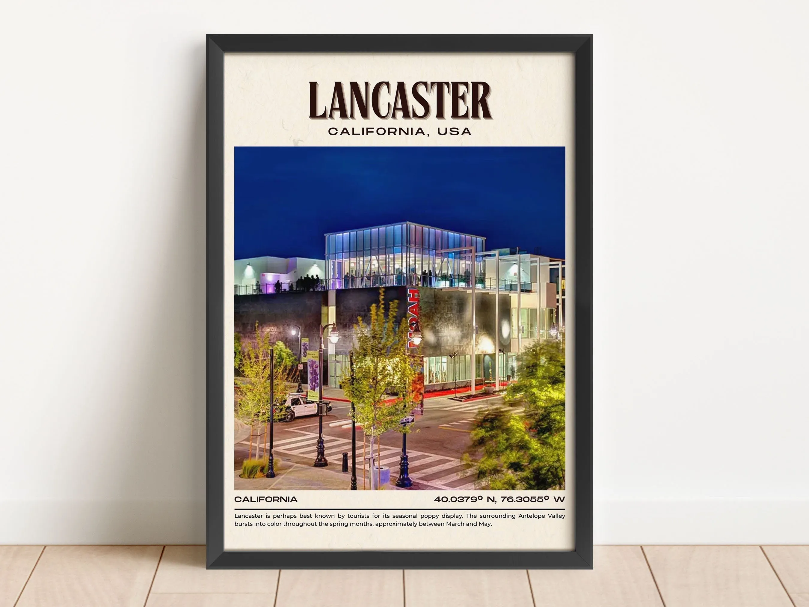 Lancaster Vintage Wall Art, California, USA