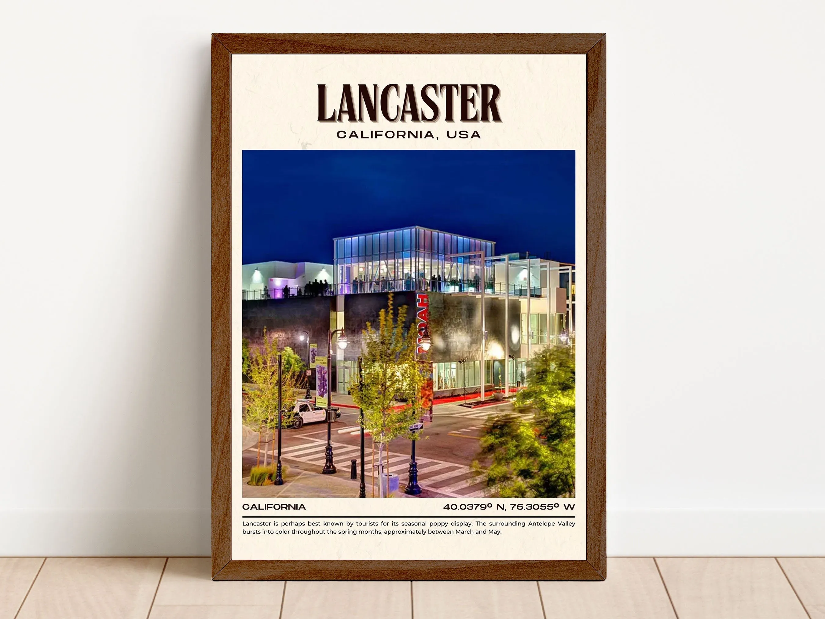 Lancaster Vintage Wall Art, California, USA