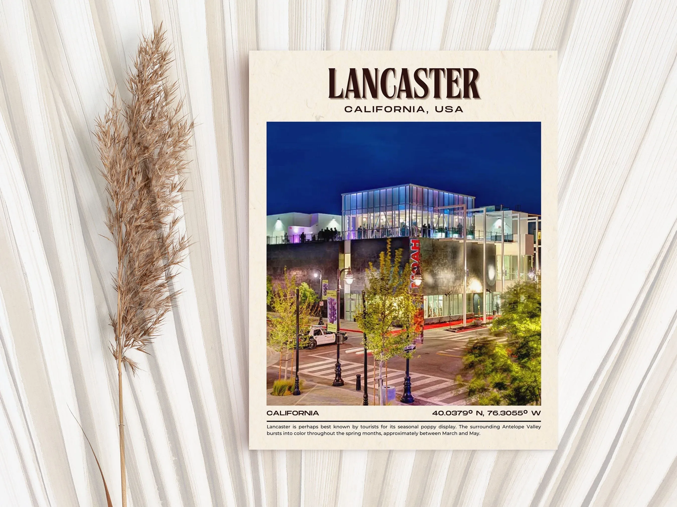 Lancaster Vintage Wall Art, California, USA