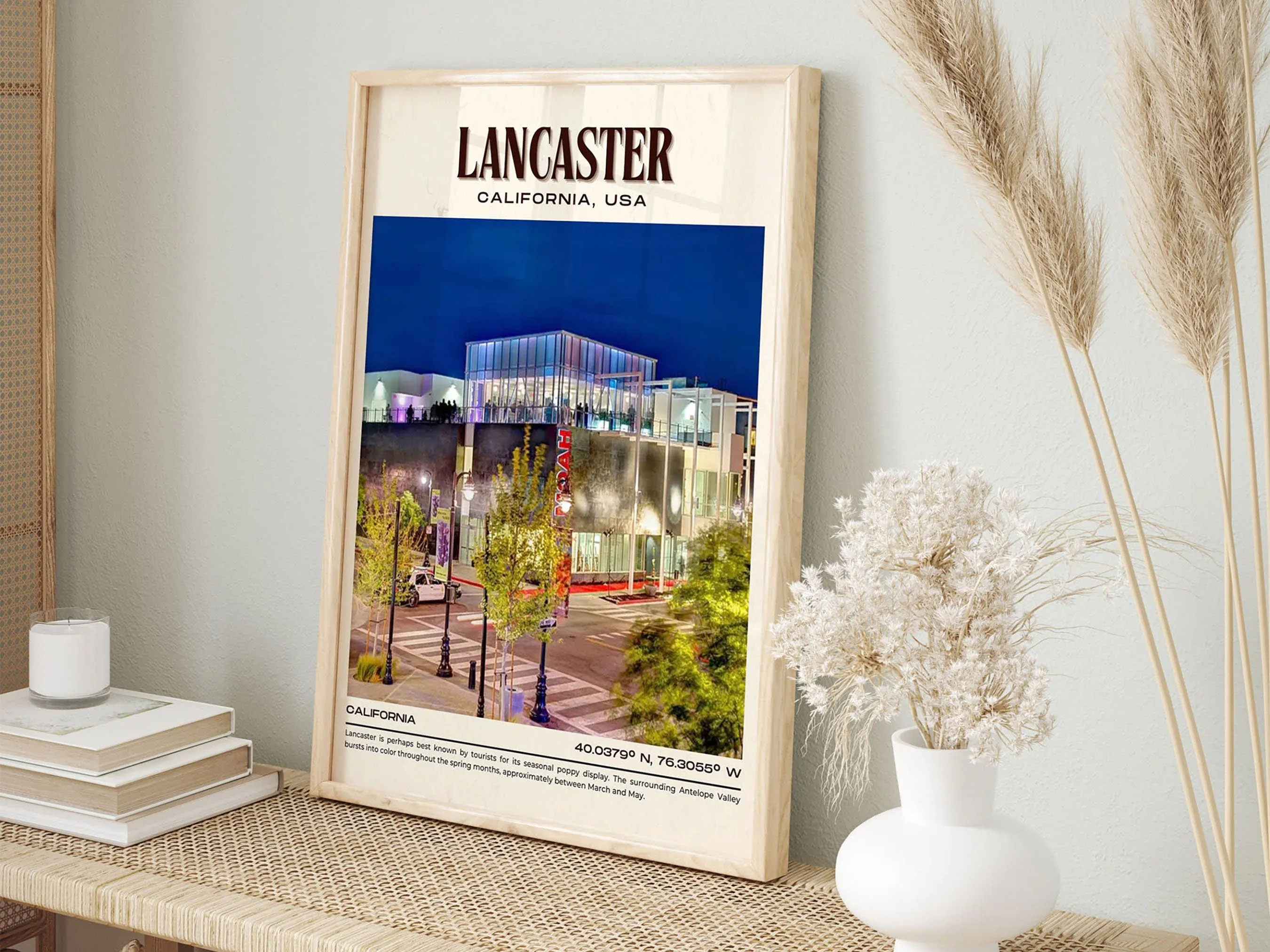 Lancaster Vintage Wall Art, California, USA