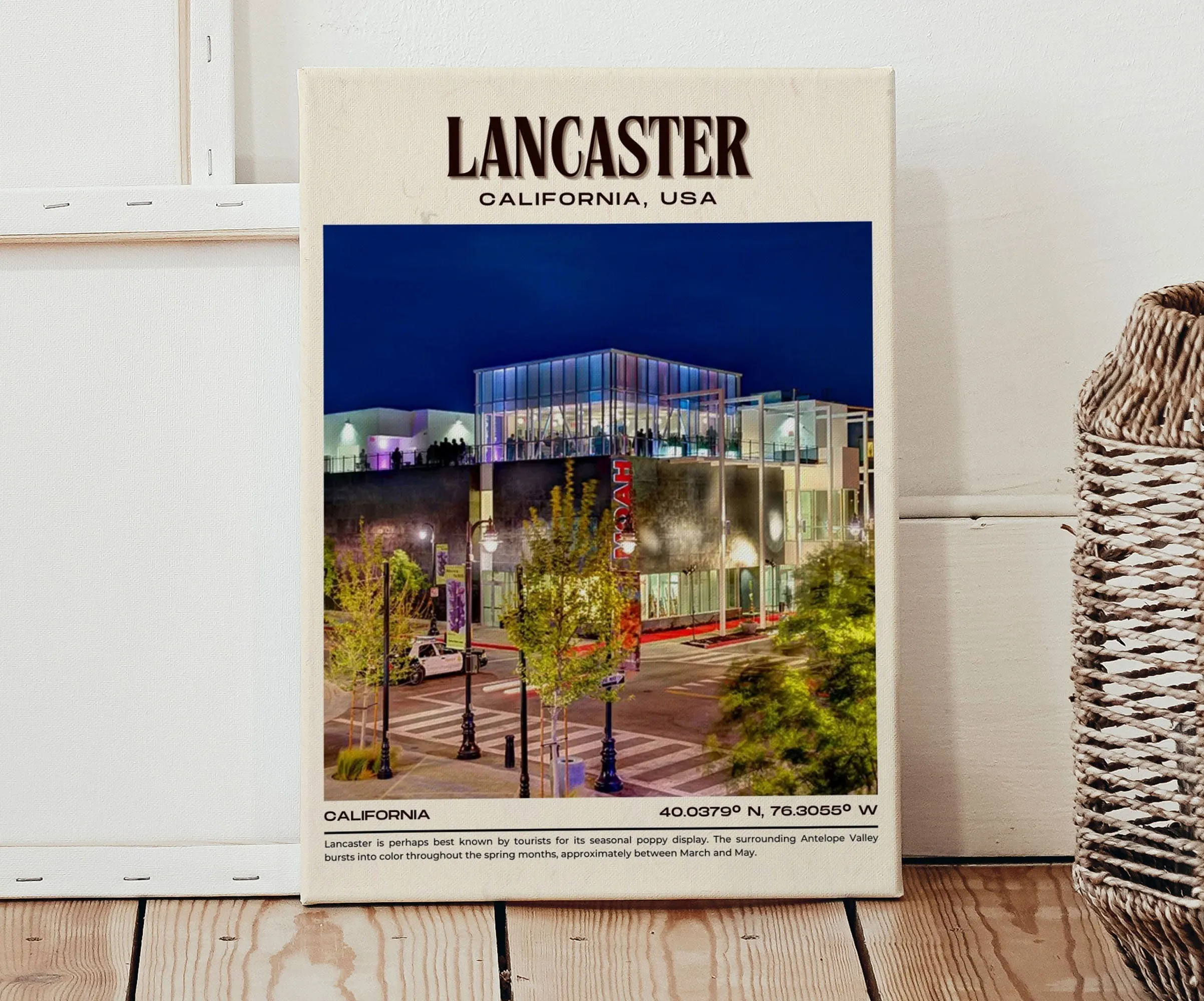 Lancaster Vintage Wall Art, California, USA