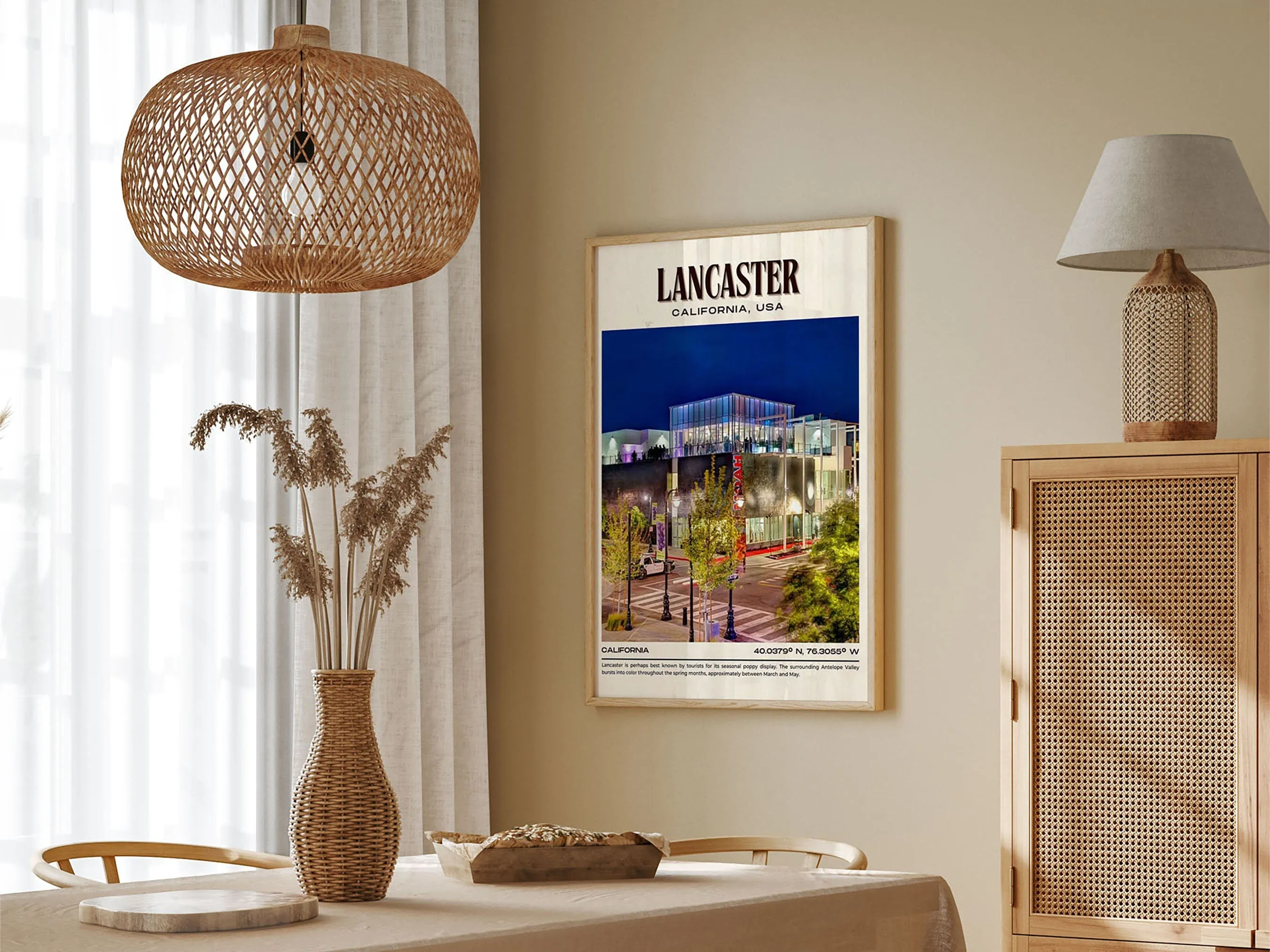 Lancaster Vintage Wall Art, California, USA