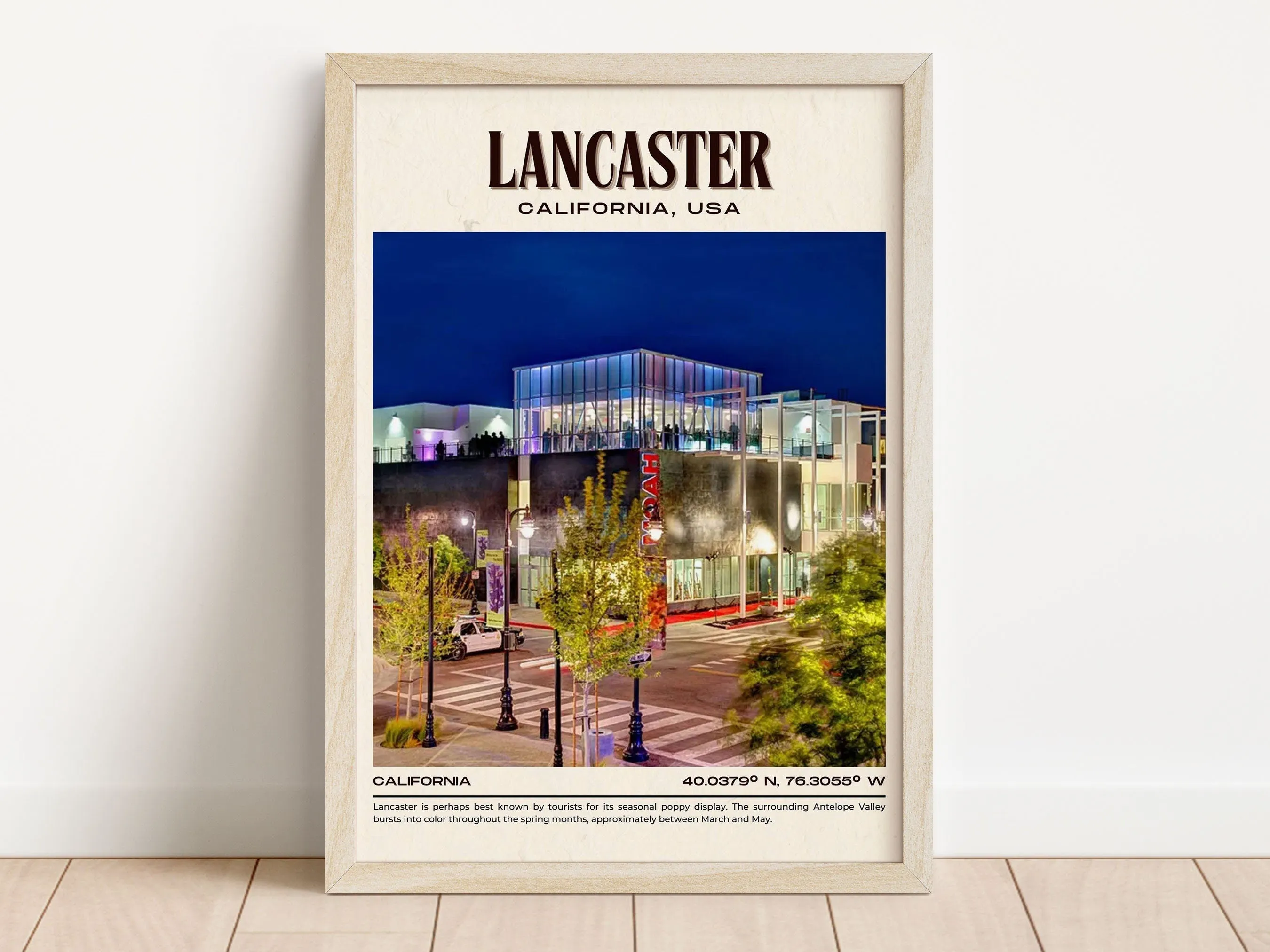 Lancaster Vintage Wall Art, California, USA