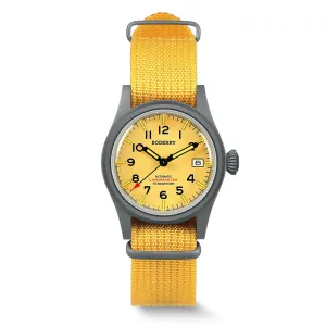 LANDMASTER - 100M Waterproof Titanium Automatic Field Watch | Yellow