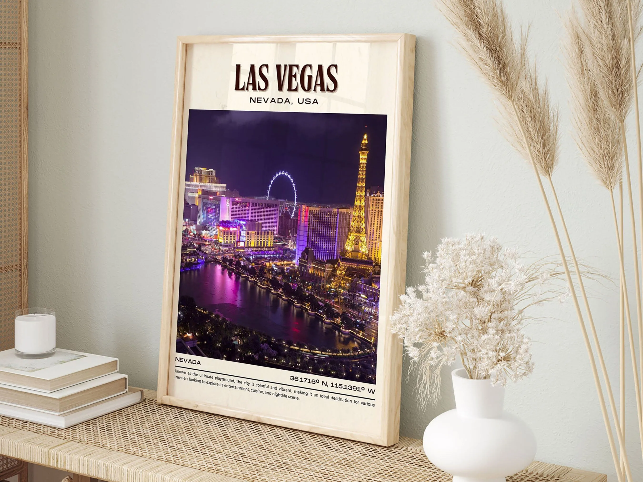 Las Vegas Vintage Wall Art, Nevada, USA