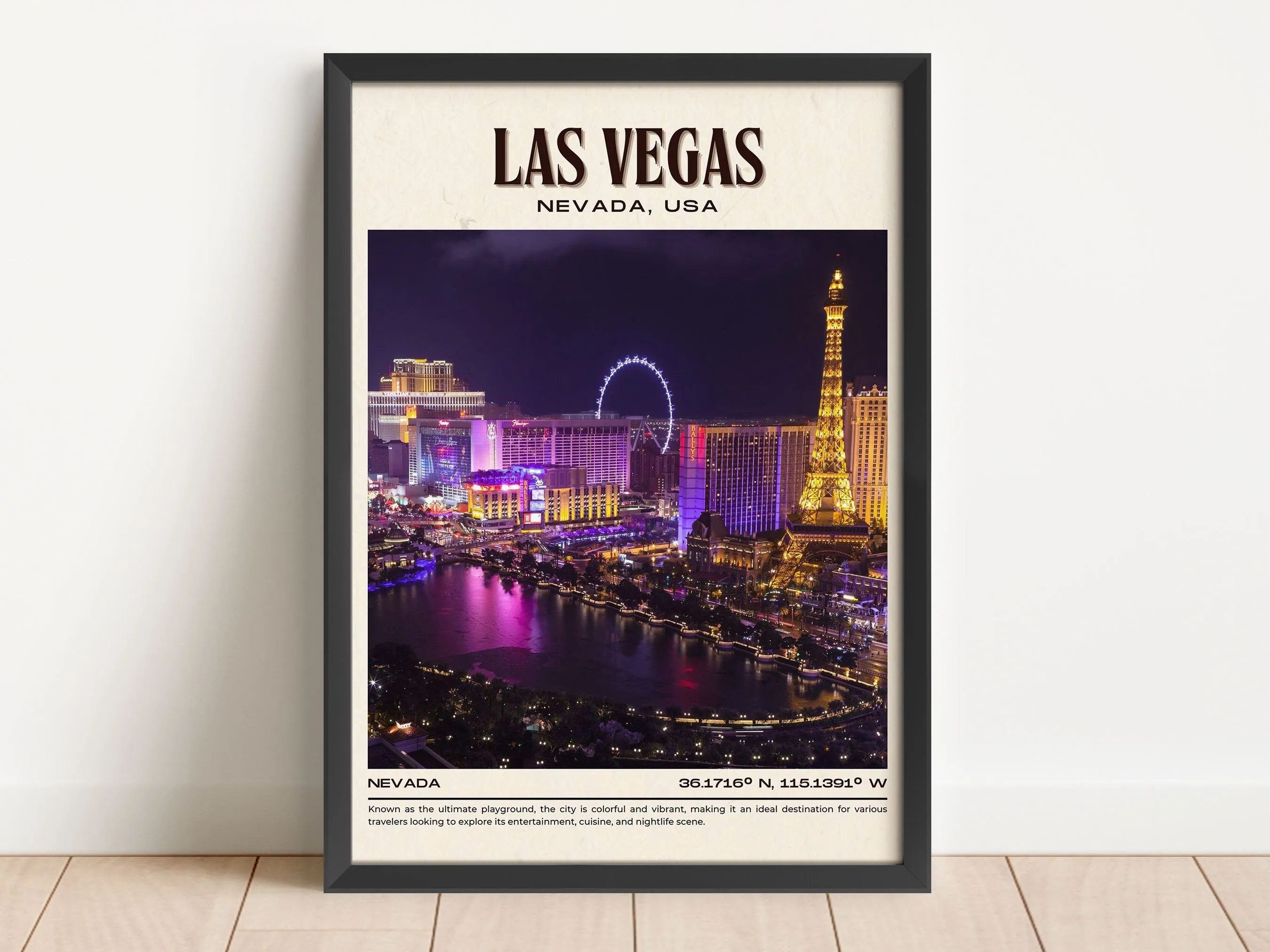 Las Vegas Vintage Wall Art, Nevada, USA