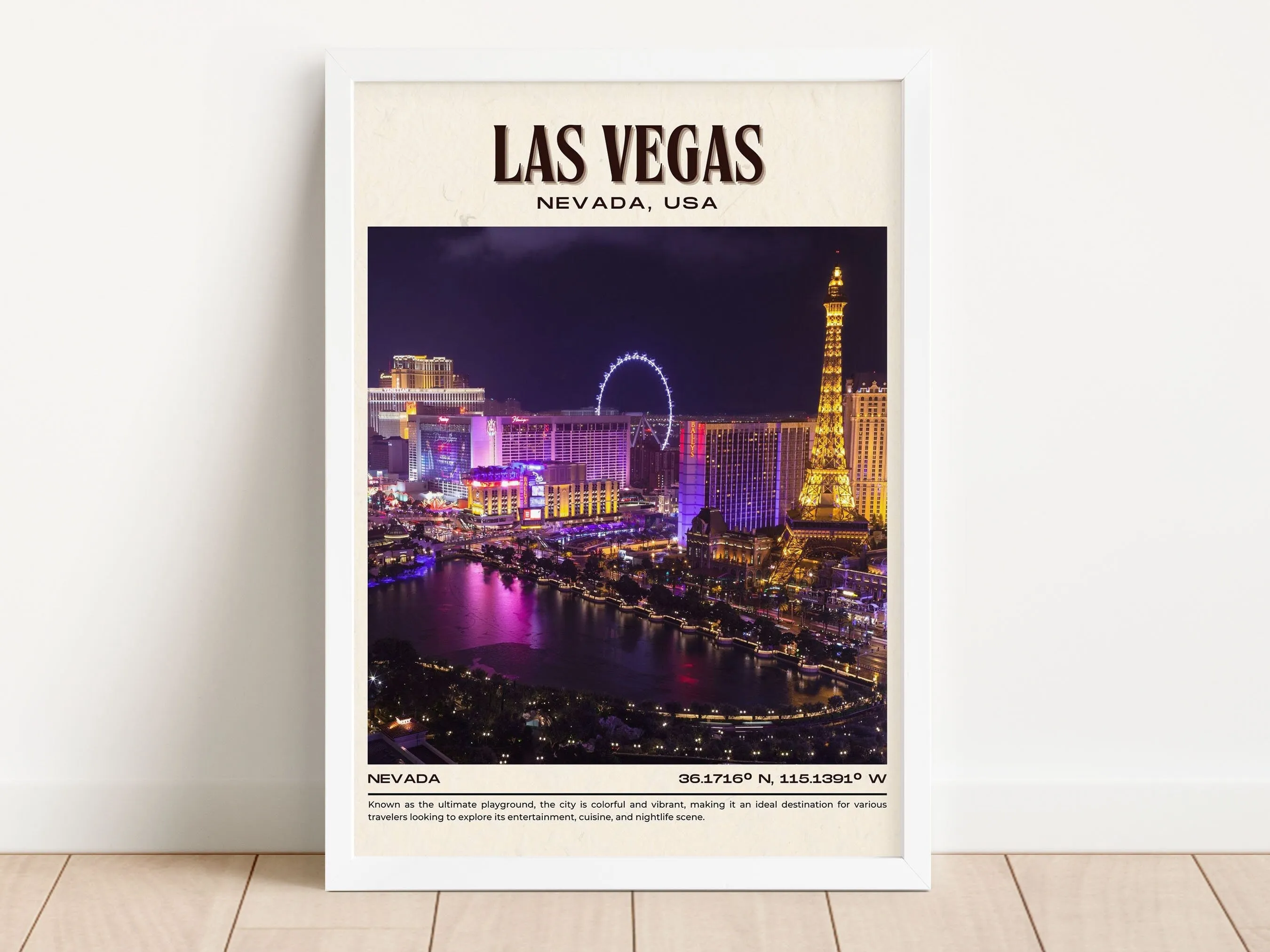 Las Vegas Vintage Wall Art, Nevada, USA
