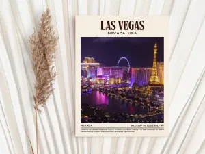Las Vegas Vintage Wall Art, Nevada, USA
