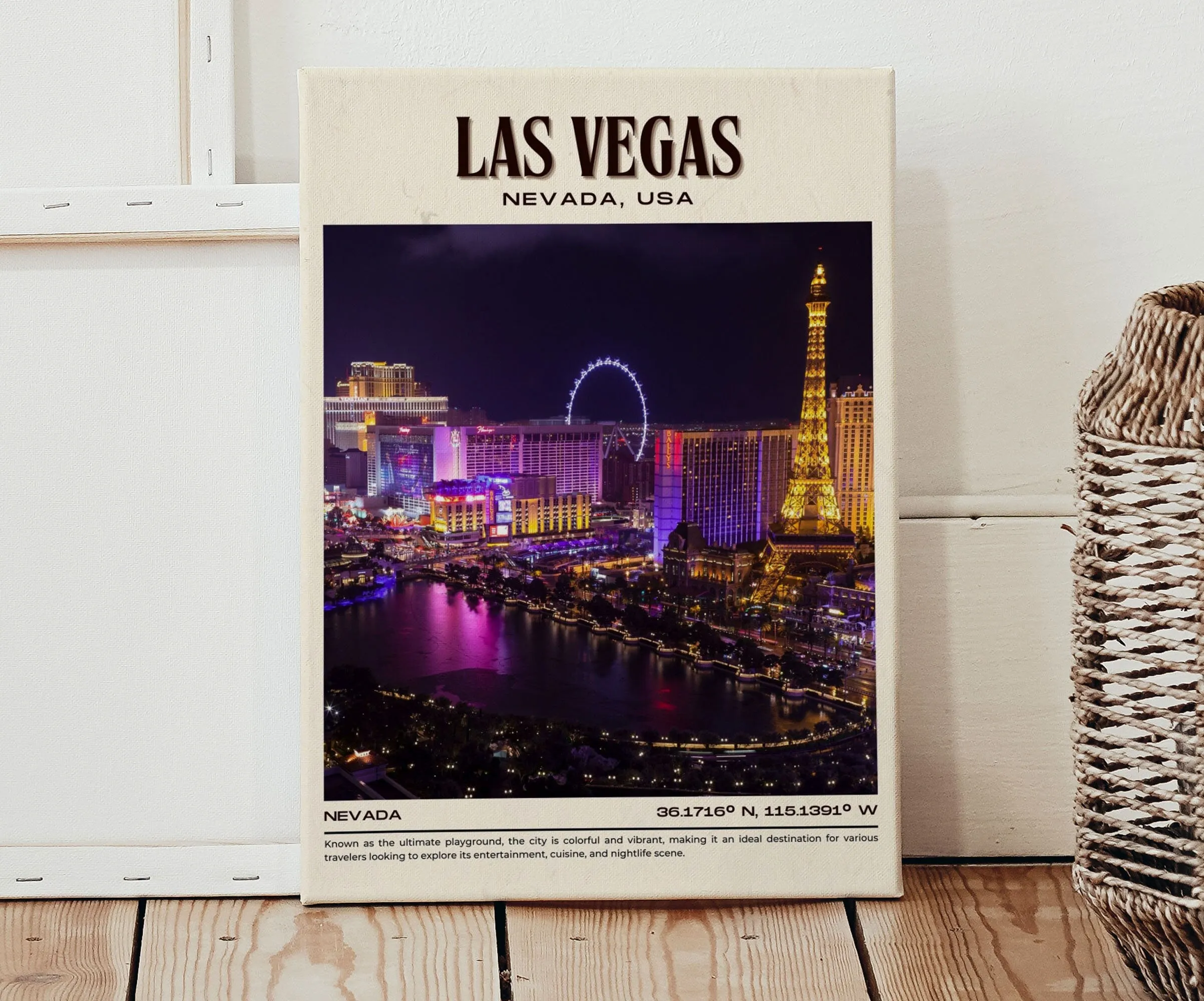 Las Vegas Vintage Wall Art, Nevada, USA