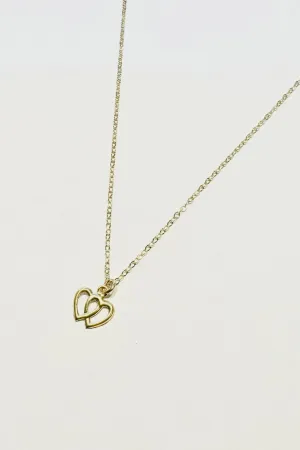 Leah Interlinked Hearts Necklace
