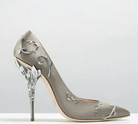 Leaves Heel Design Pointe Shoes