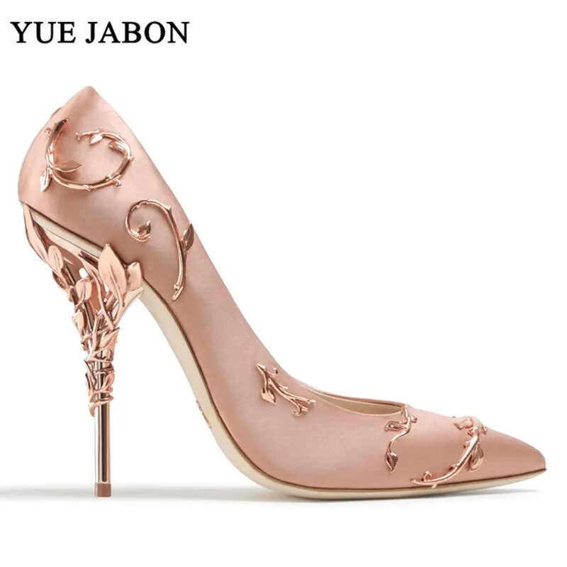 Leaves Heel Design Pointe Shoes