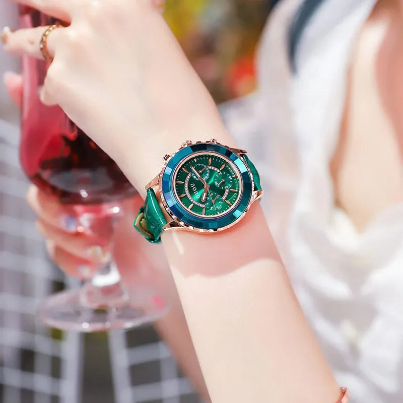 Leisure Leather Strap Women's Watch
