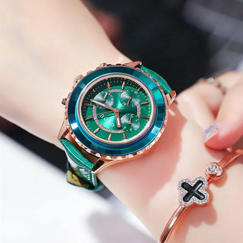 Leisure Leather Strap Women's Watch