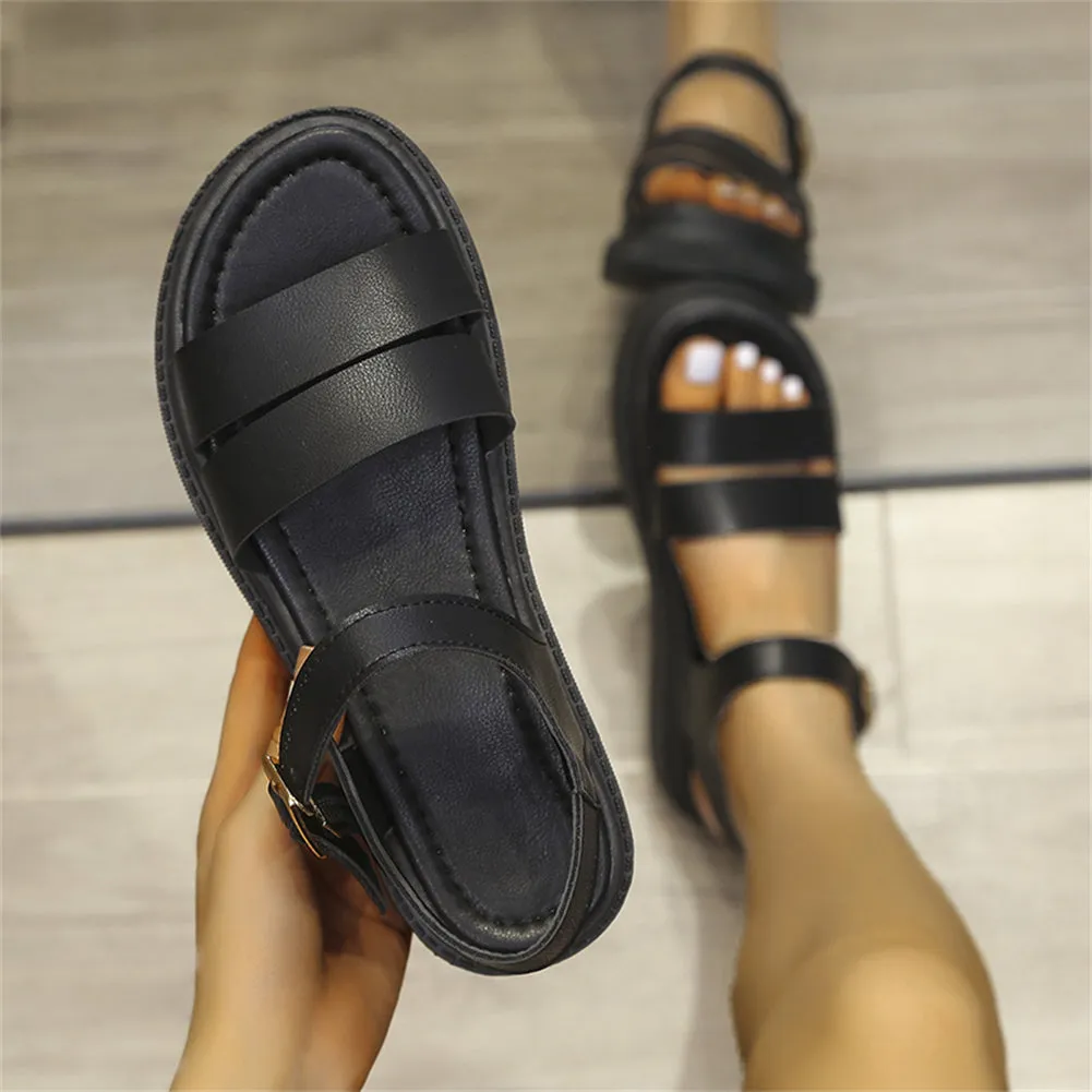 Leisure Roman Sandals Platform Light Weight Flat Heels Waterproof Summer Ladies Outdoor Shoes