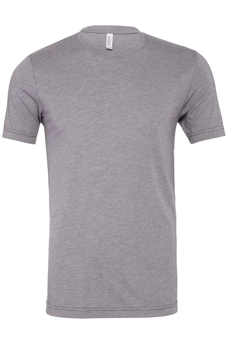 Leopard Happy Face Tri-Blend Short Sleeve Tee