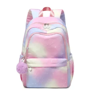 Lightweight Water Resistant Rainbow Backpacks For Teen Girls School Bookbags