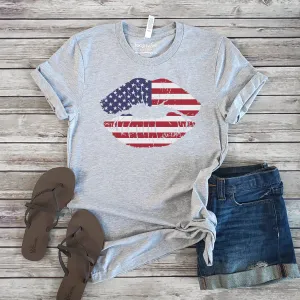 LIPS FLAG TEE