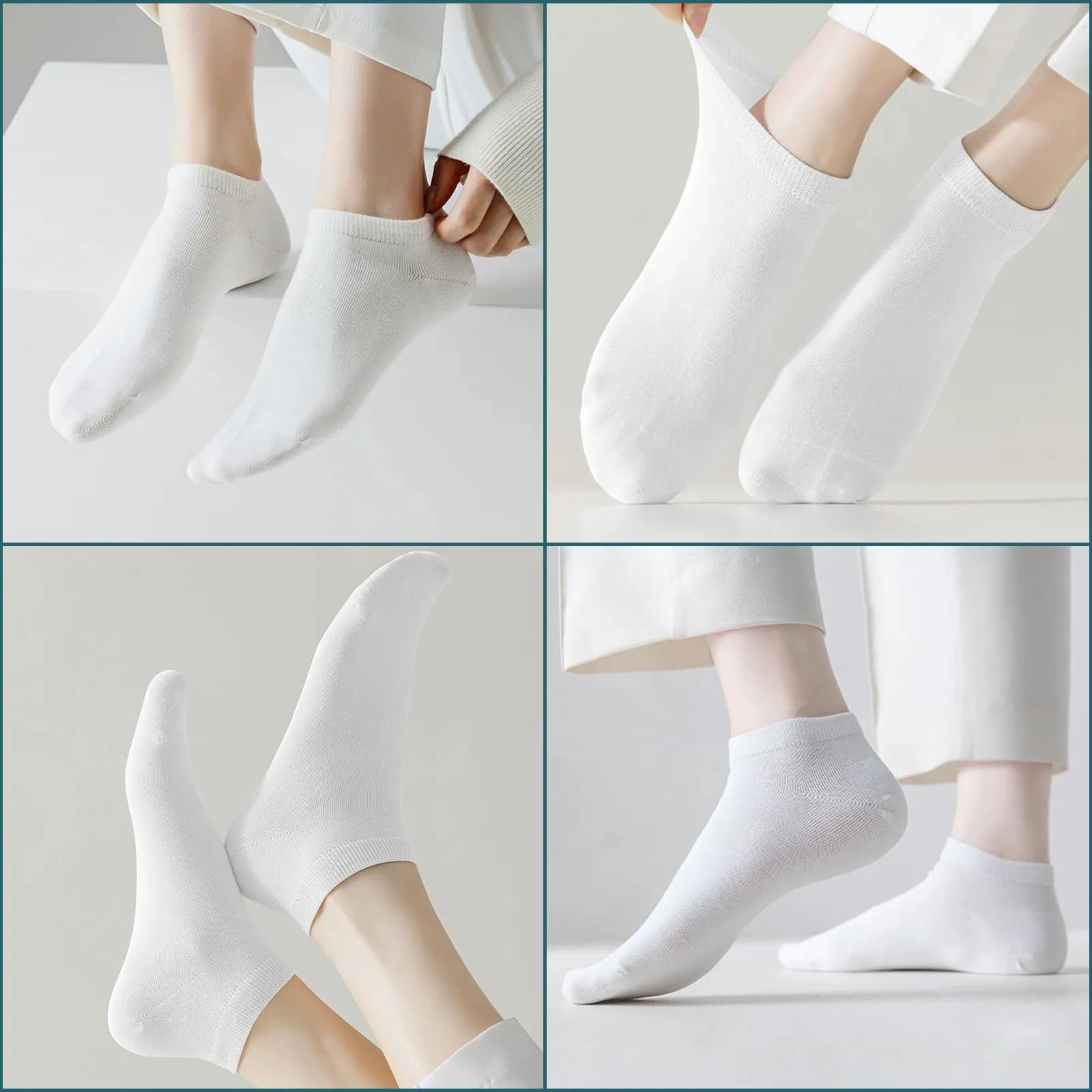 Liubeili 110 Pairs Mens Socks Bulk Breathable Casual Sports Ankle Socks Bulk for Homeless Unisex Adult (Low cut ankle socks, Cotton Polyester)