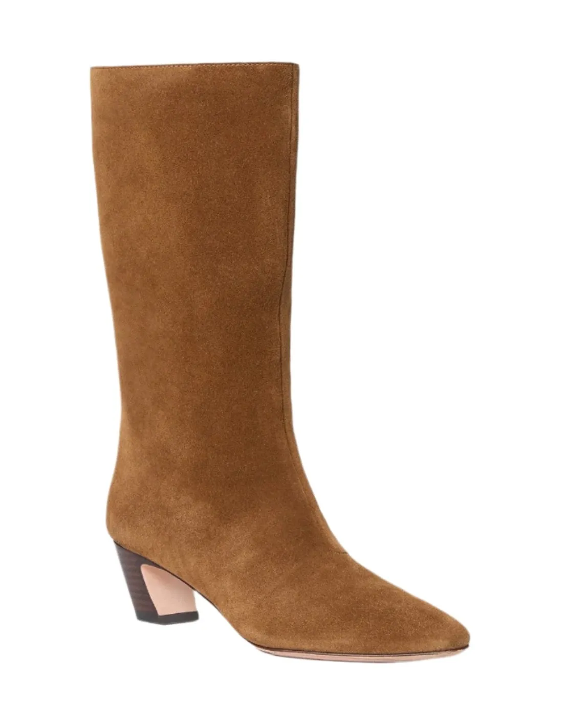 Loeffler Randall Cleo Kicked Heel Calf Boot in Cacao