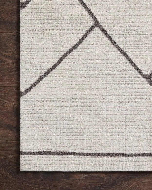 Logan Rug Magnolia Home by Joanna Gaines  - LOG-01 Ivory / Charcoal