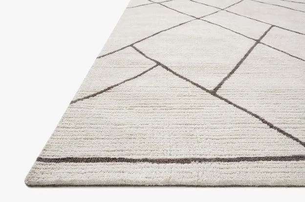 Logan Rug Magnolia Home by Joanna Gaines  - LOG-01 Ivory / Charcoal