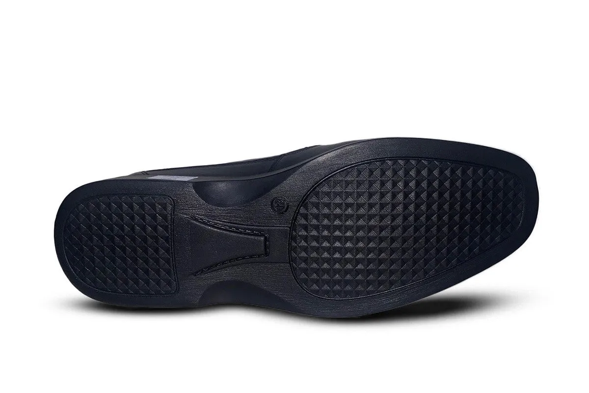 Lorient Black Moc Toe Derby Shoes