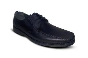 Lorient Black Moc Toe Derby Shoes