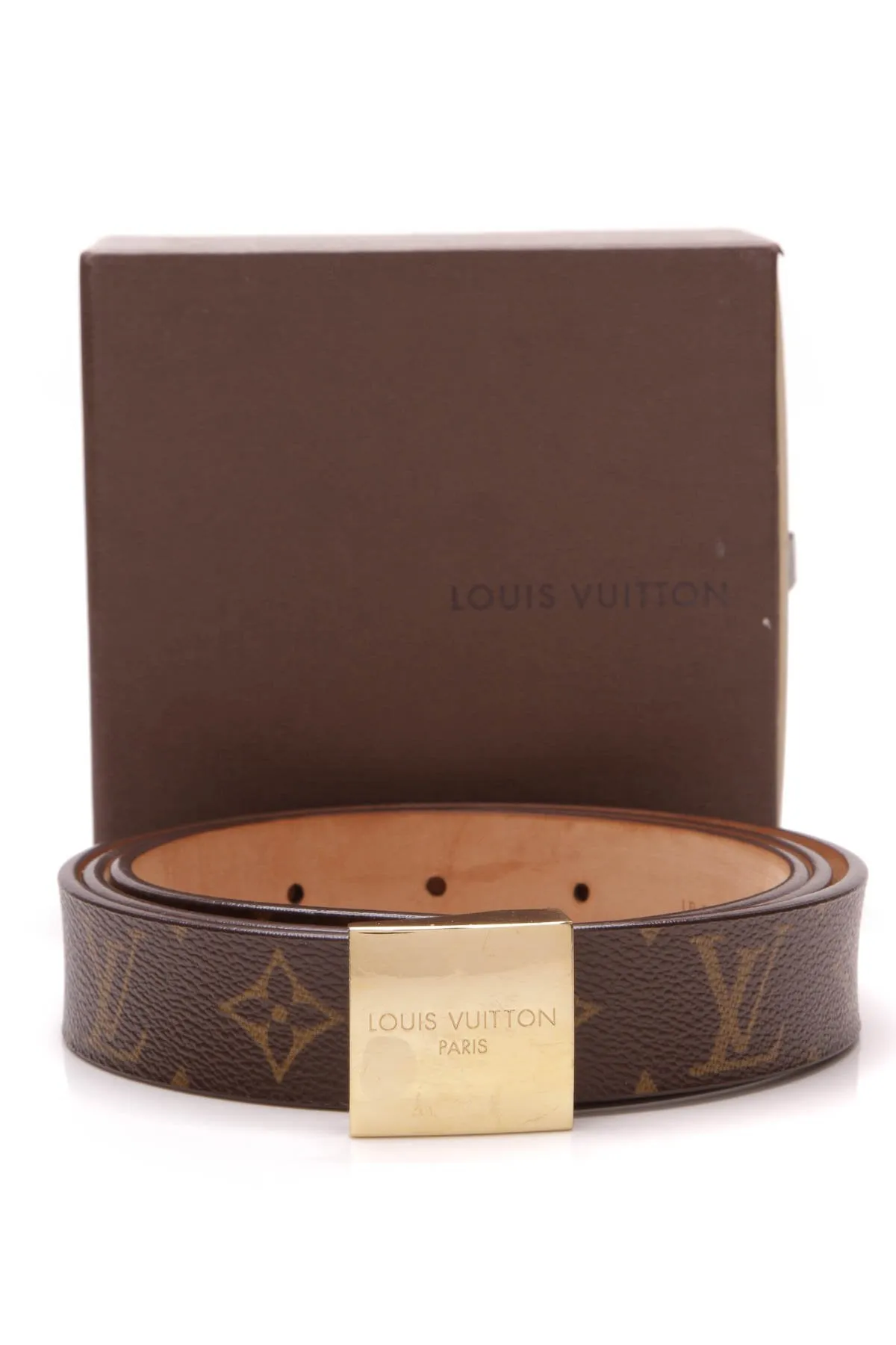 Louis Vuitton Ceinture Carree Belt - Monogram Size 44
