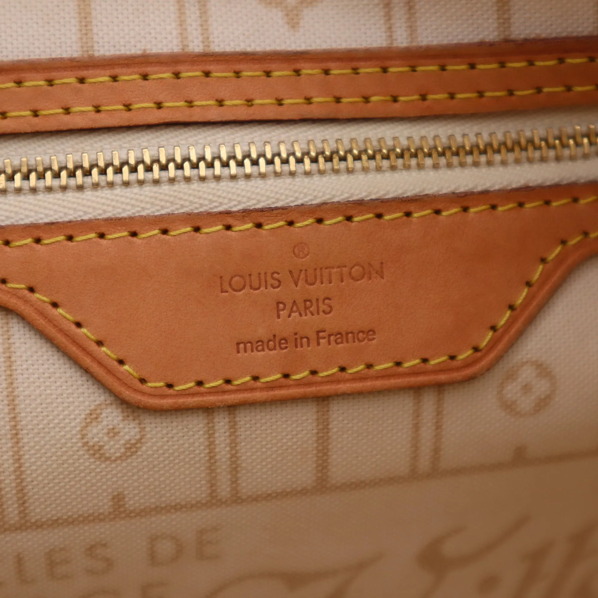 Louis Vuitton Damier Azur Canvas Neverfull MM Tote Bag AR0171