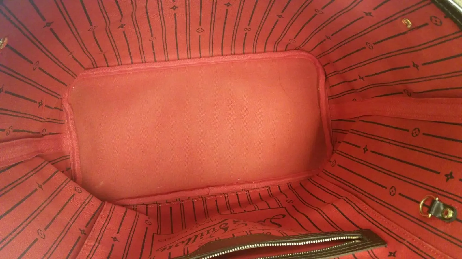 LOUIS VUITTON Damier Ebene Neverfull MM Shoulder Bag