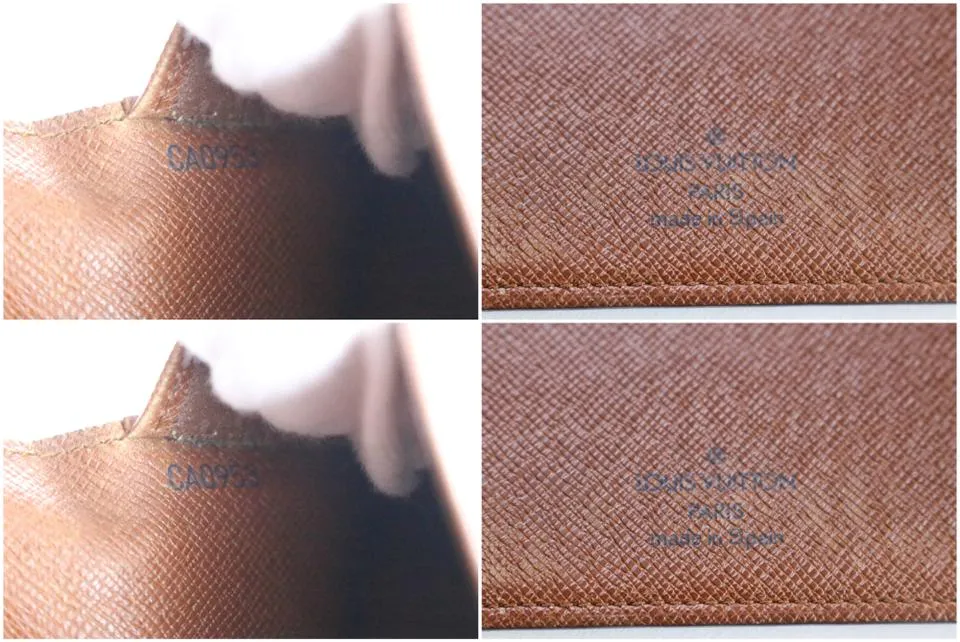Louis Vuitton Monogram Long Bifold Check Wallet 226403