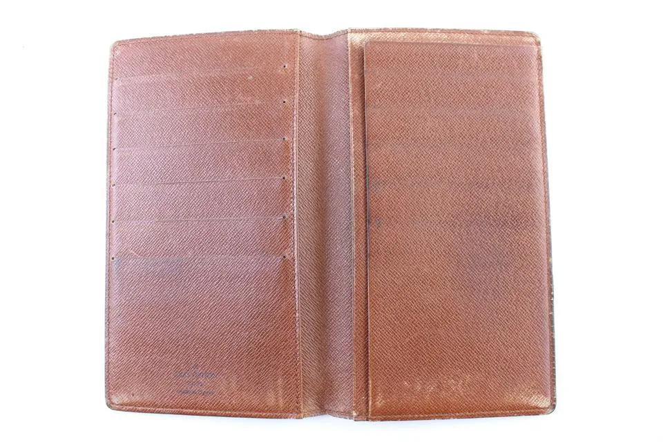 Louis Vuitton Monogram Long Bifold Check Wallet 226403