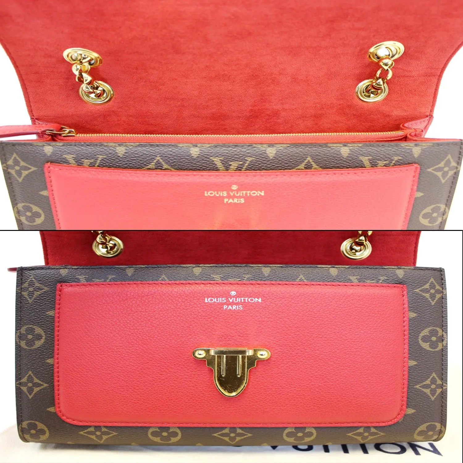 LOUIS VUITTON Victoire  Cerise Monogram Canvas Shoulder Bag