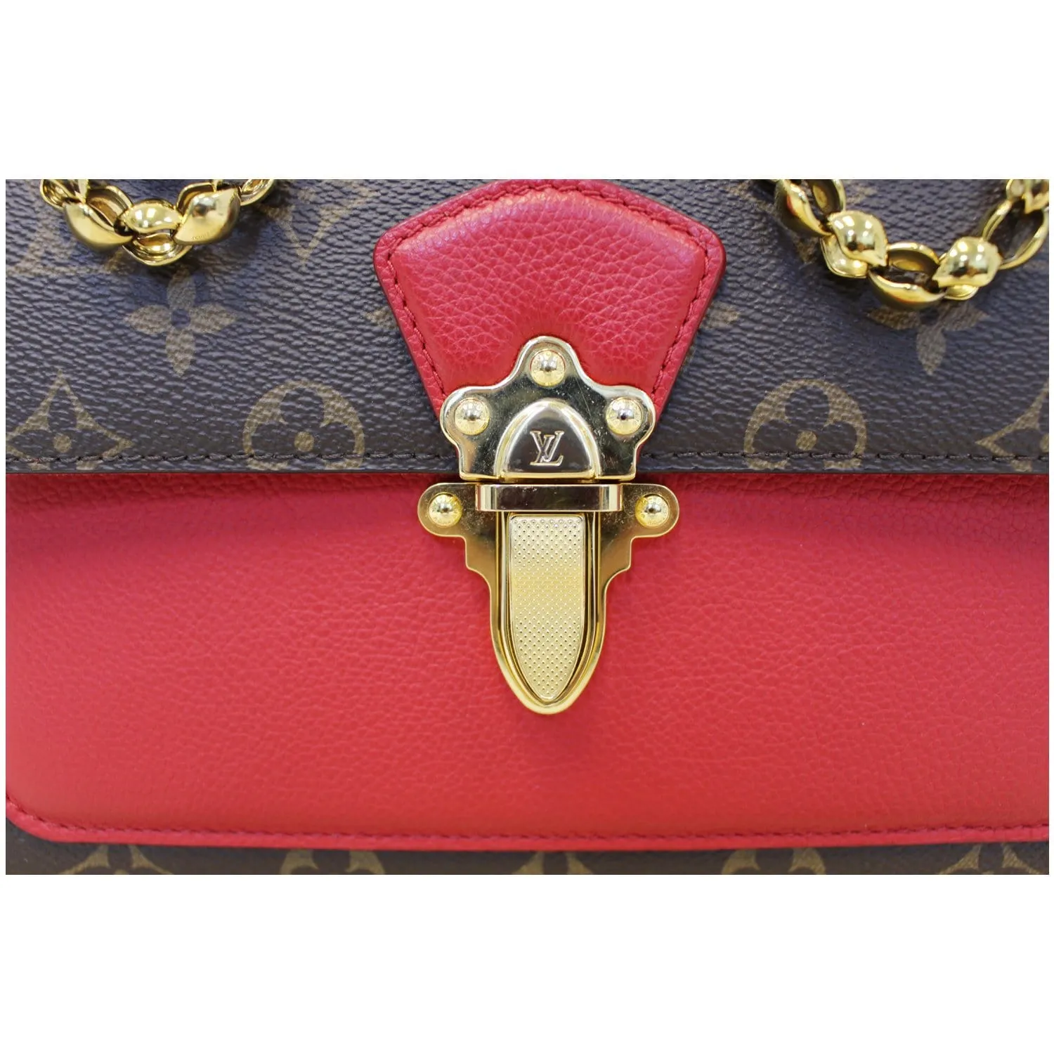 LOUIS VUITTON Victoire  Cerise Monogram Canvas Shoulder Bag