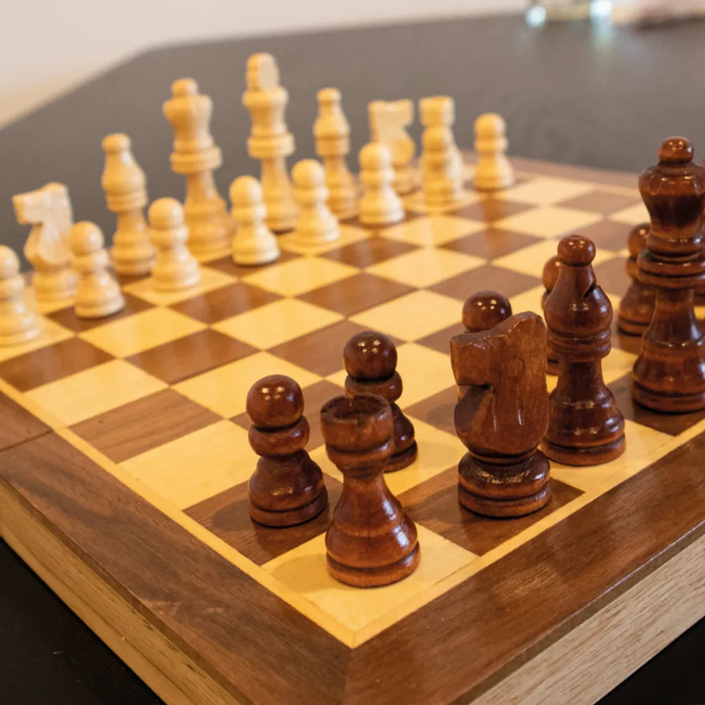 LPG Wooden Chess/Checkers/Backgammon Set (30cm)