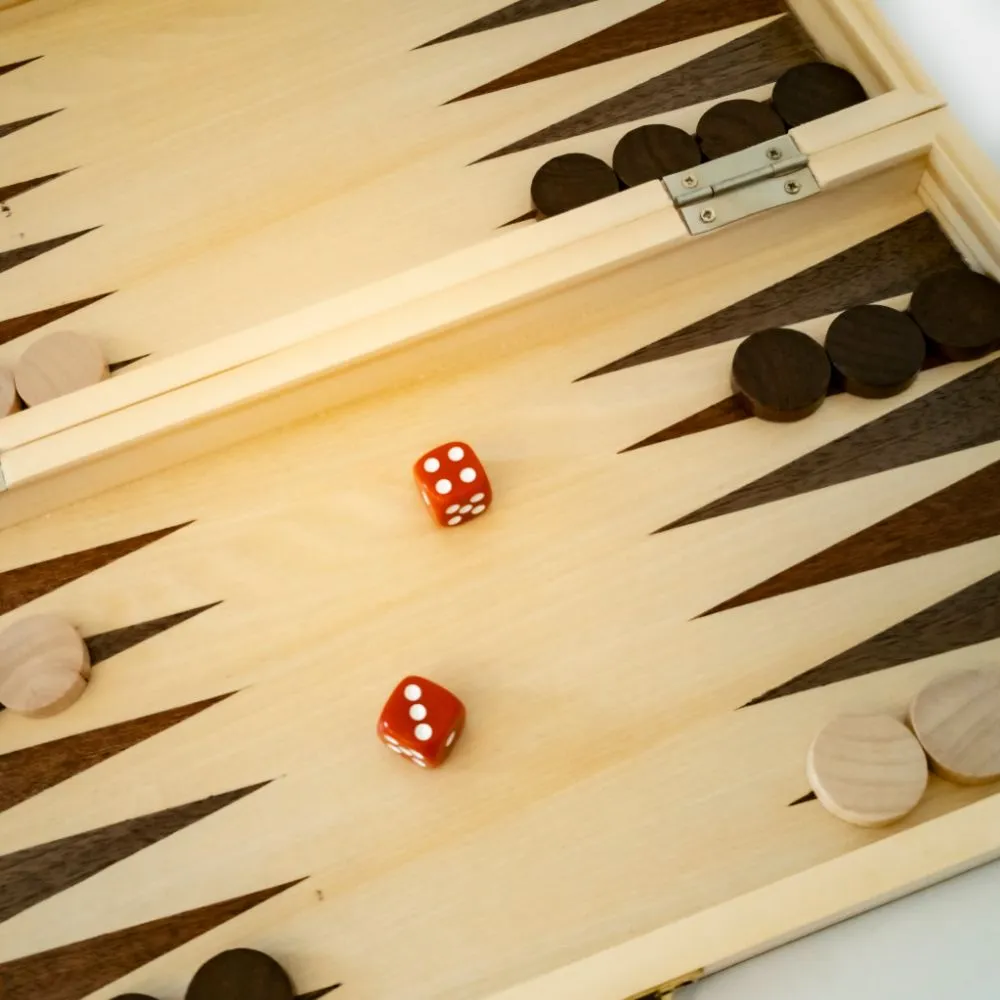 LPG Wooden Chess/Checkers/Backgammon Set (35cm)