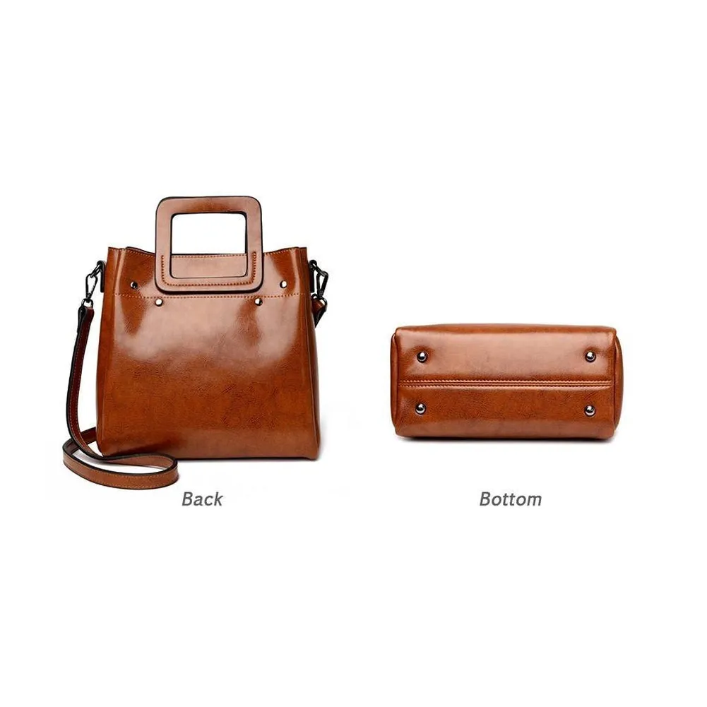 <bold>Bucket / Crossbody Bag  <br>Genuine-Leather