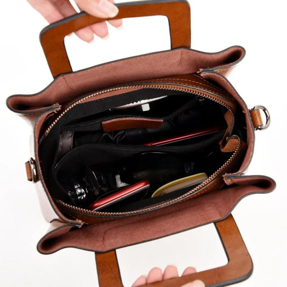 <bold>Bucket / Crossbody Bag  <br>Genuine-Leather